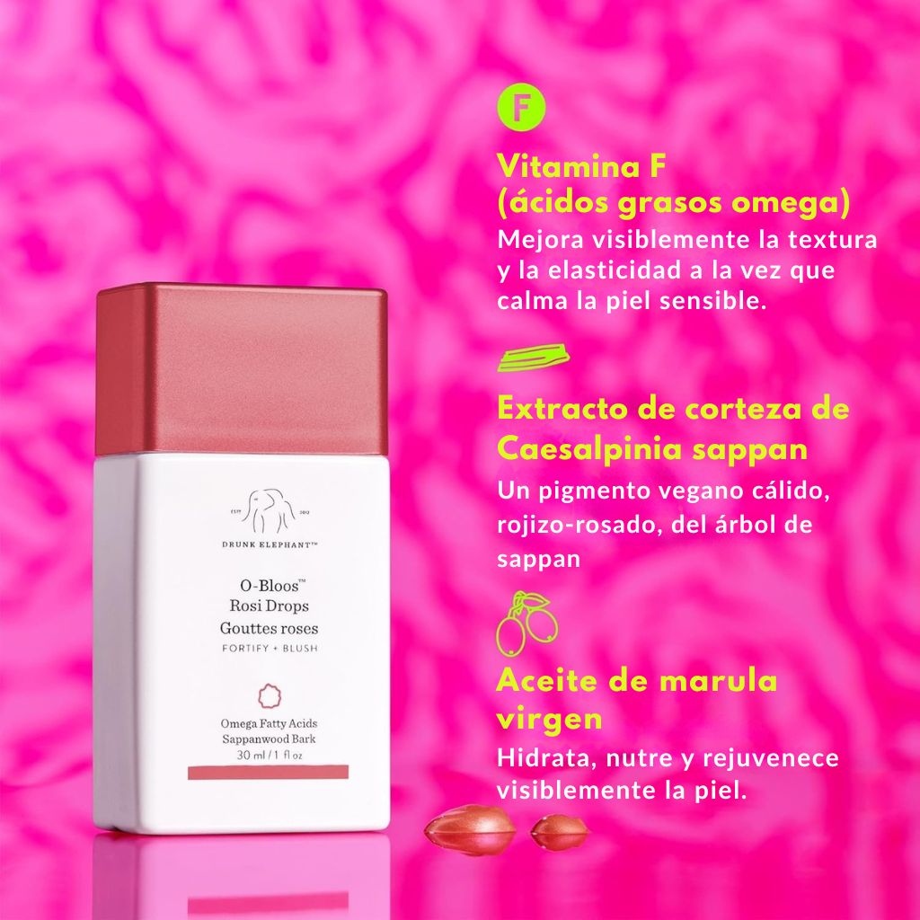 O-Bloos™ Rosi Drops - Sérum Iluminador Para La Cara En Gotas · Drunk Elephant