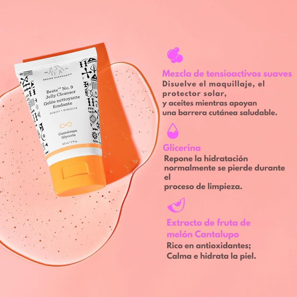 Beste™ No. 9 Jelly Cleanser - Limpiador Facial ·  Drunk Elephant