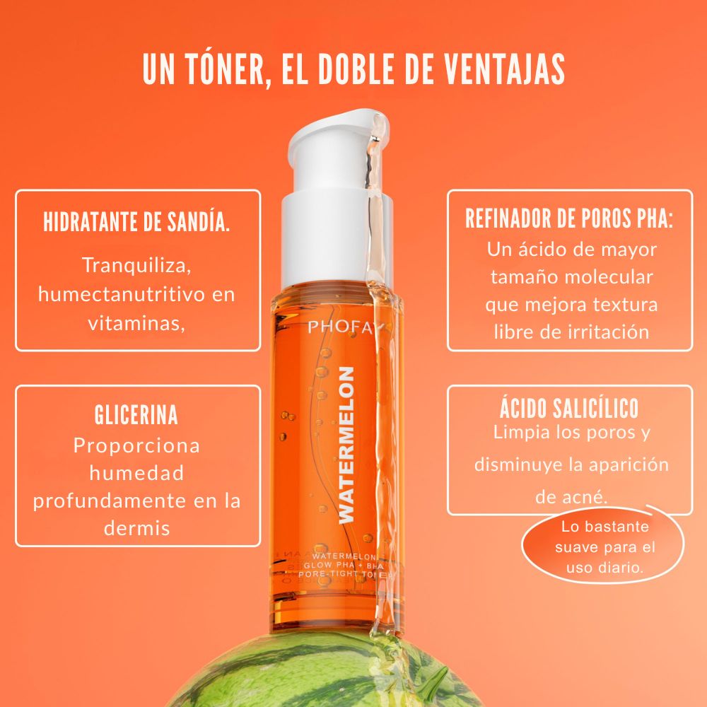 PHOFAY — Tónico perfeccionador con sandía (PHA + BHA)
