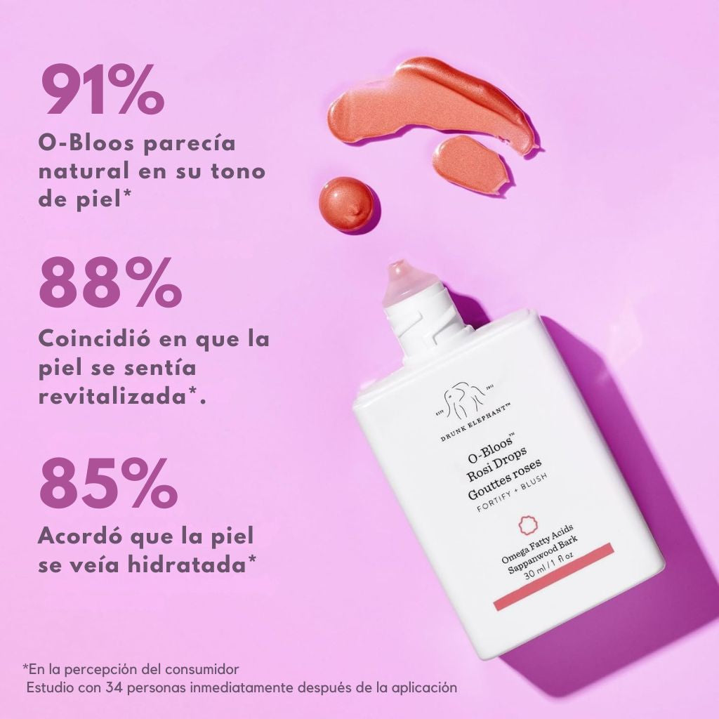 O-Bloos™ Rosi Drops - Sérum Iluminador Para La Cara En Gotas · Drunk Elephant