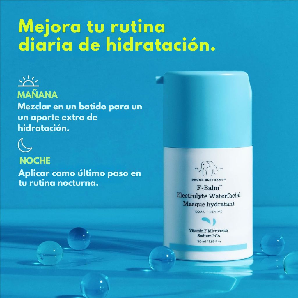 F-Balm™ Electrolyte Waterfacial - Mascarilla Hidratante Para La Noche · Drunk Elephant