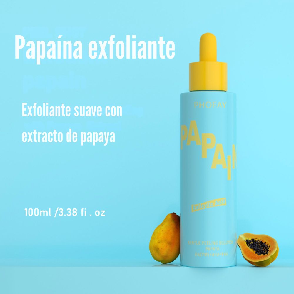 PHOFAY — Peeling suave enzimático · Papaya + AHA + BHA