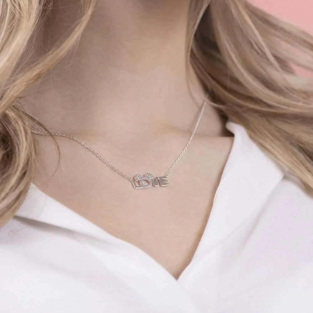 Colgante Plata Love Minnie – Disney®