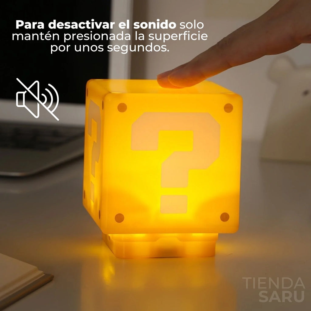 MarioCube™ – Lámpara de Mesita Infantil con Música y Luz Cálida