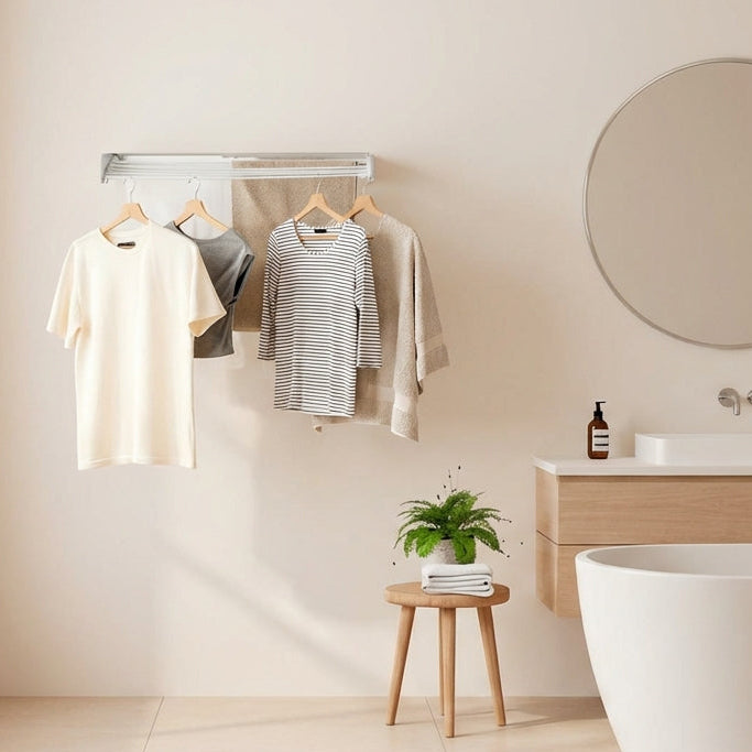 Dryva 100™ – Tendedero Plegable Invisible de Pared