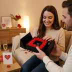 Caja de Regalo con 16 Rosas – Presentación Premium para Joyas y Momentos Especiales