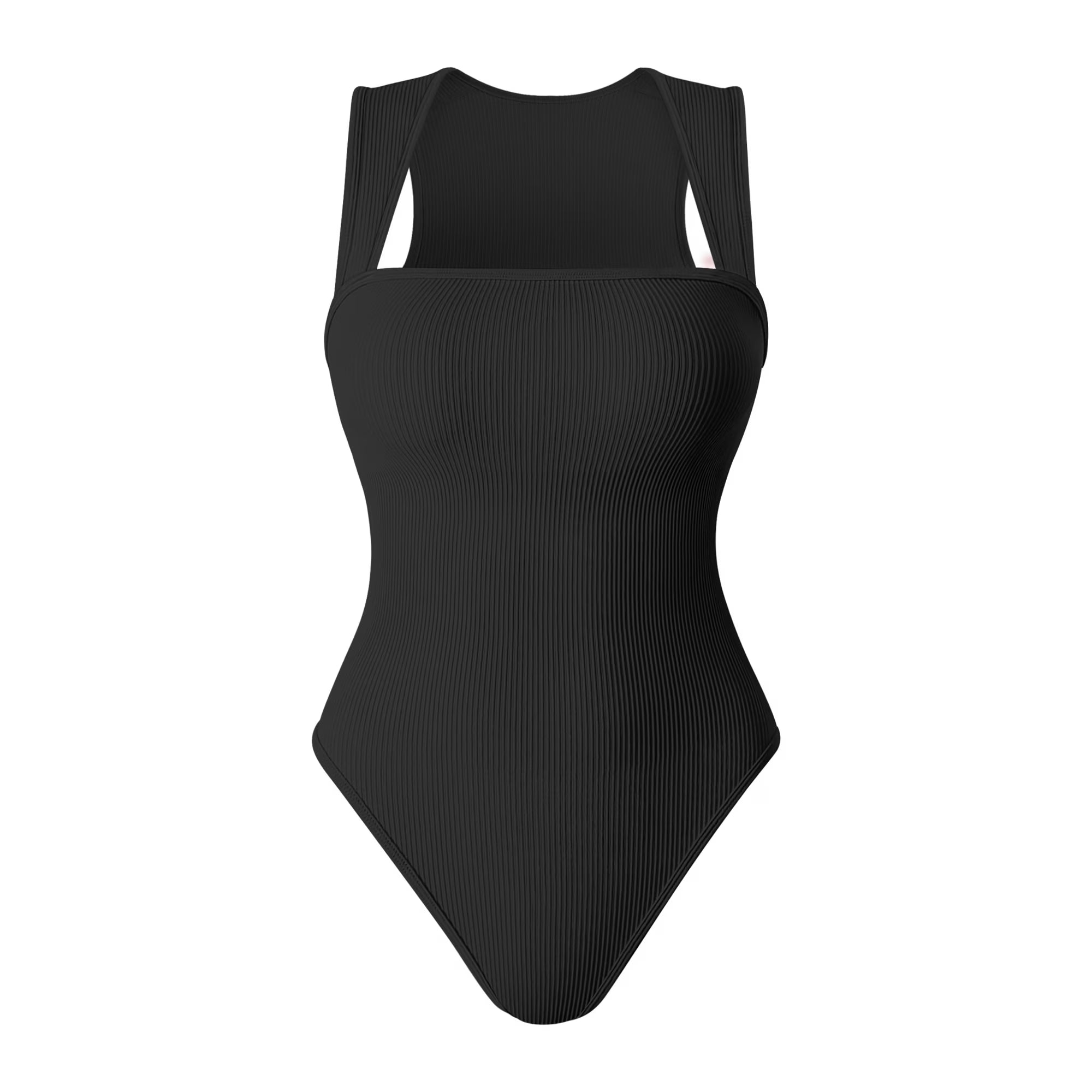 Body Éclat™ – Body Mujer Escote Square-Neck Efecto Estilizador