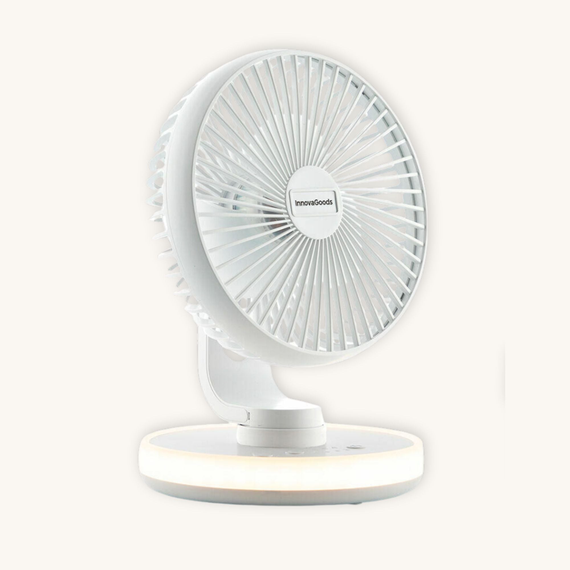 LumiBreeze™ – Ventilador Recargable con Luz LED