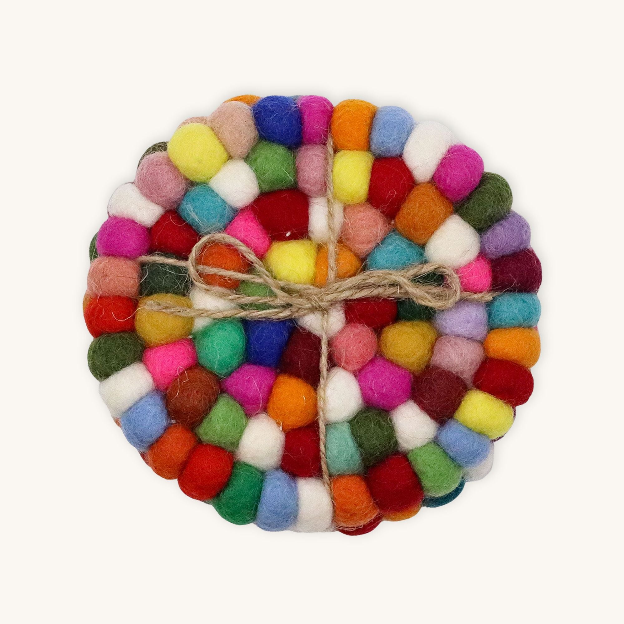 Posavasos FeltDots™ – Set de 4 piezas de Fieltro 10 cm