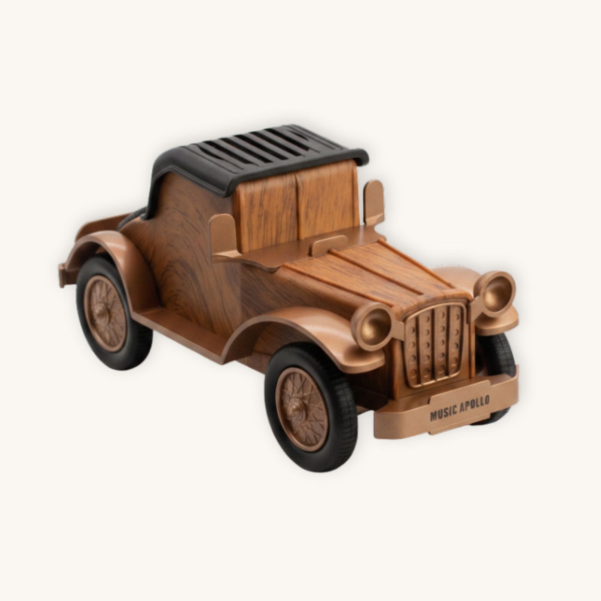 RetroCar SoundDock™ – Altavoz Coche Vintage + Soporte para Móvil