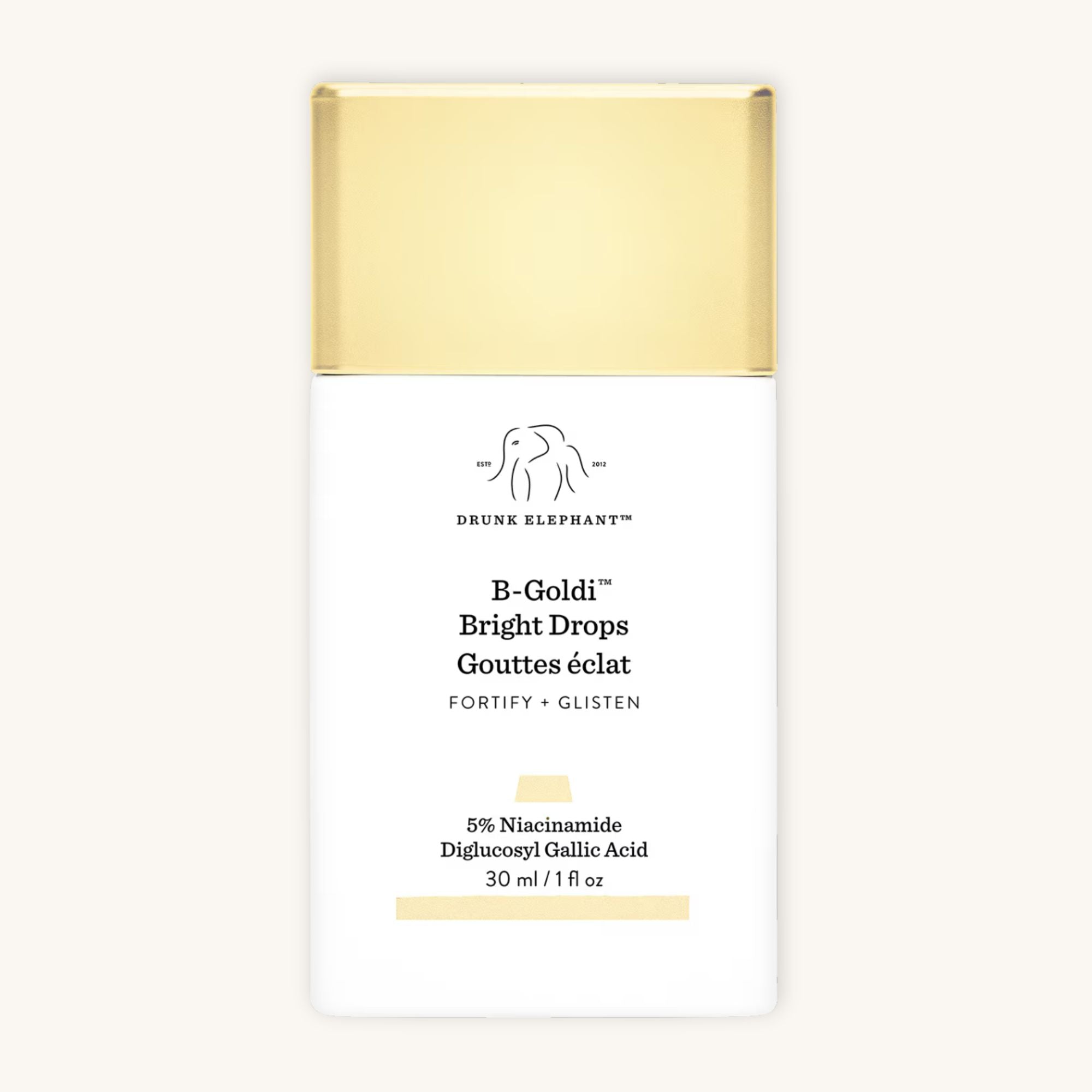 B-Goldi™ - Gotas iluminadoras enriquecidas con niacinamida ·  Drunk Elephant