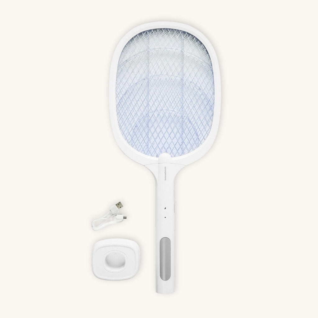Elecfly™ – Raqueta Matainsectos Recargable con Luz UV 2 en 1