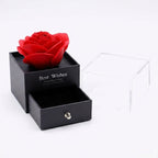 Caja de Joyería con Rosa Eterna – Regalo Premium y Romántico