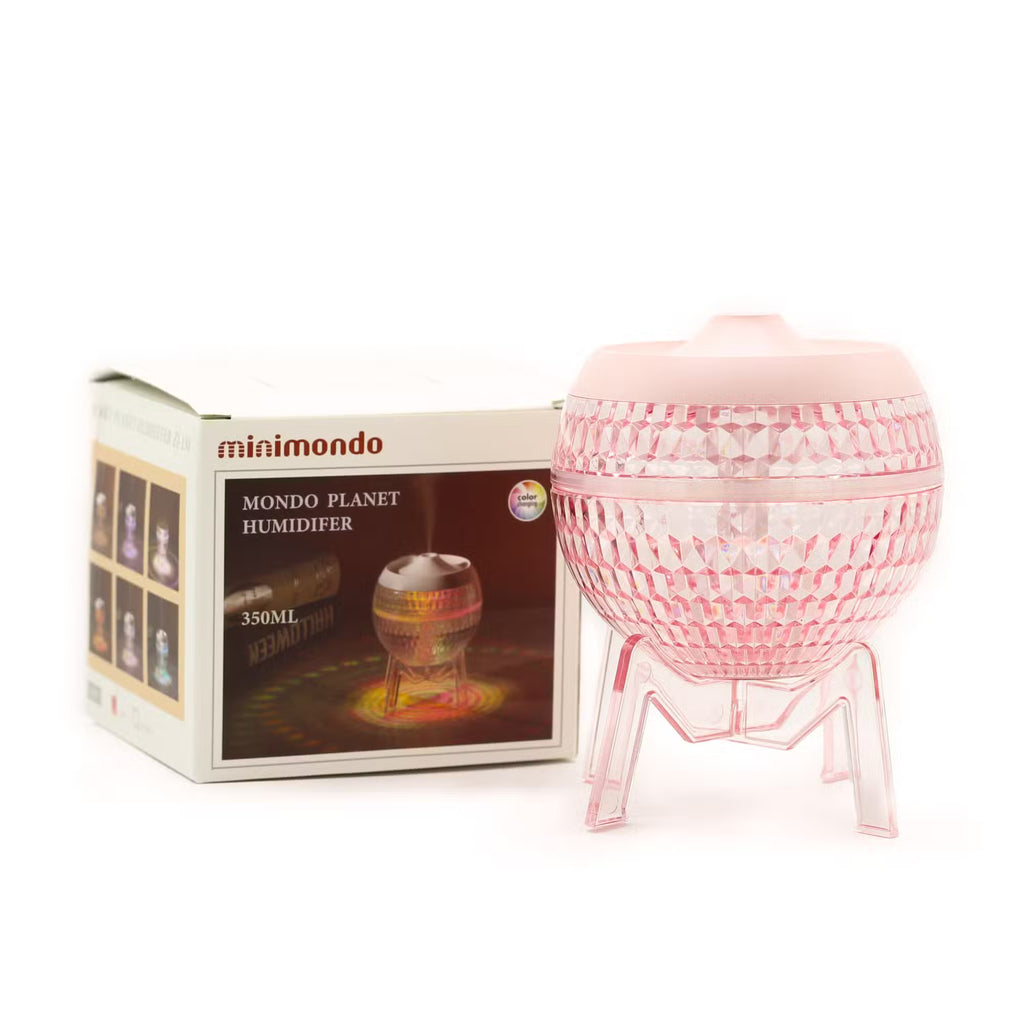Mondo Planet™ – Difusor Transparente USB con Luz Cambiante