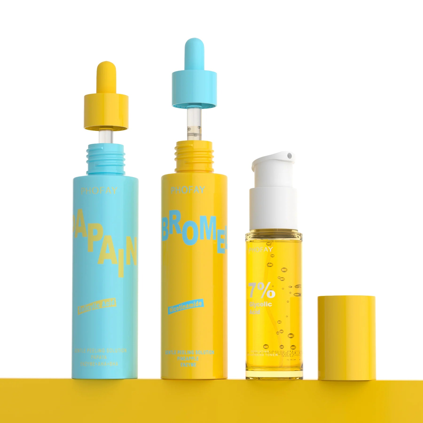 PHOFAY — Peeling suave enzimático · Papaya + AHA + BHA