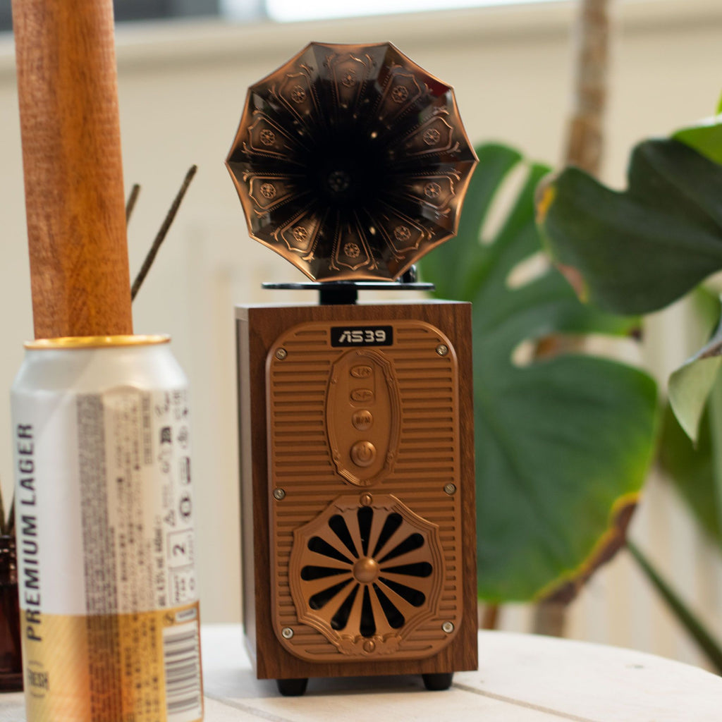 Grand PhonoSpeaker™ – Altavoz Retro Gramófono Extra Alto