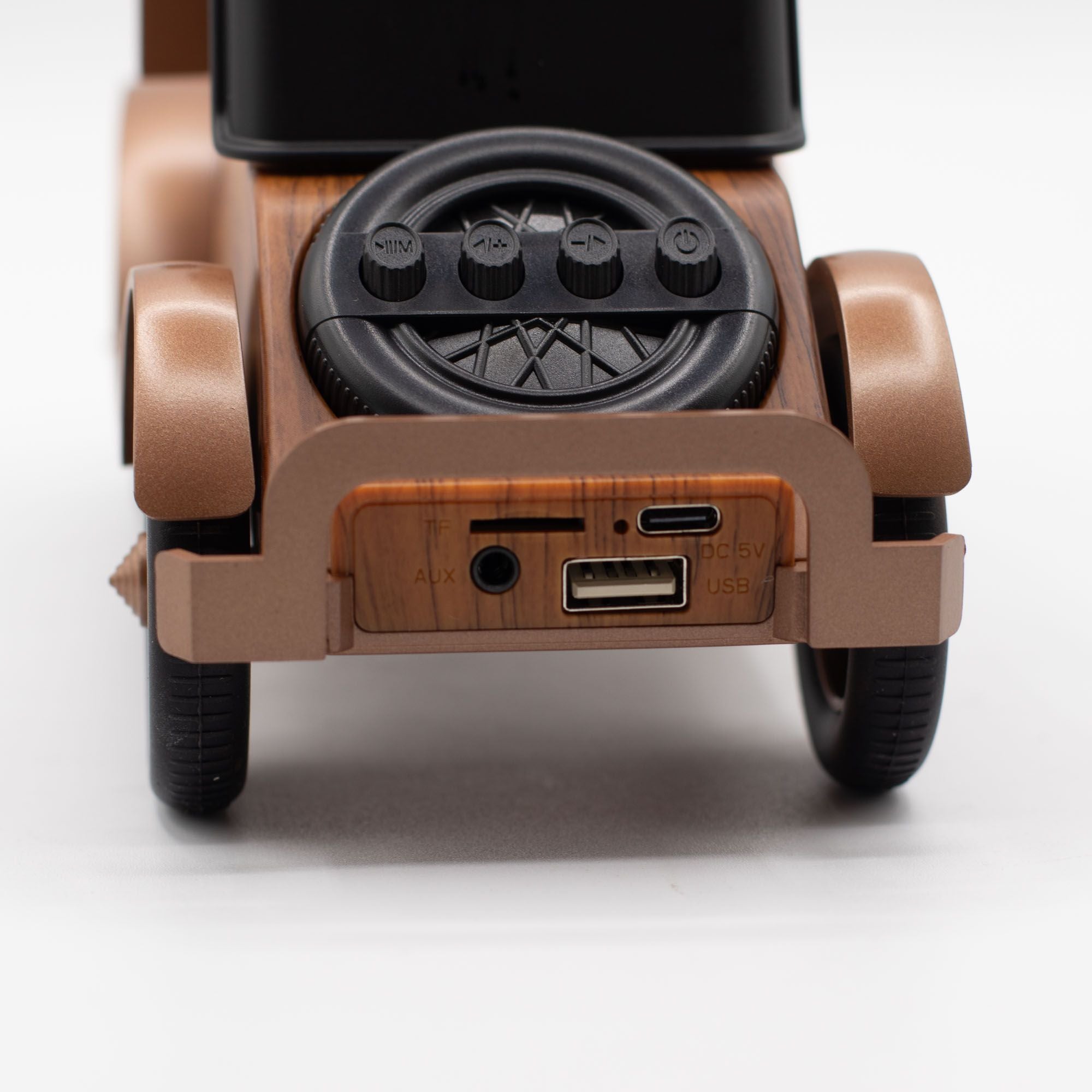 RetroCar SoundDock™ – Altavoz Coche Vintage + Soporte para Móvil