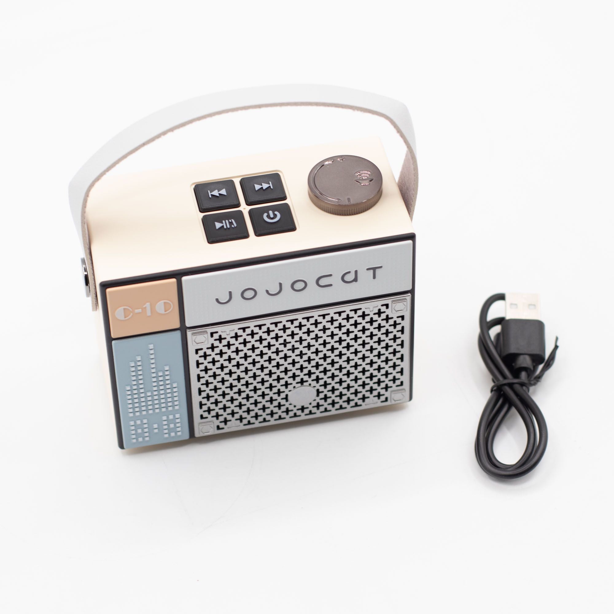 Jojocut C10™ – Altavoz Retro Portátil con Bluetooth 5.1 y Radio Vintage