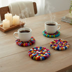 Posavasos FeltDots™ – Set de 4 piezas de Fieltro 10 cm