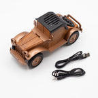 RetroCar SoundDock™ – Altavoz Coche Vintage + Soporte para Móvil