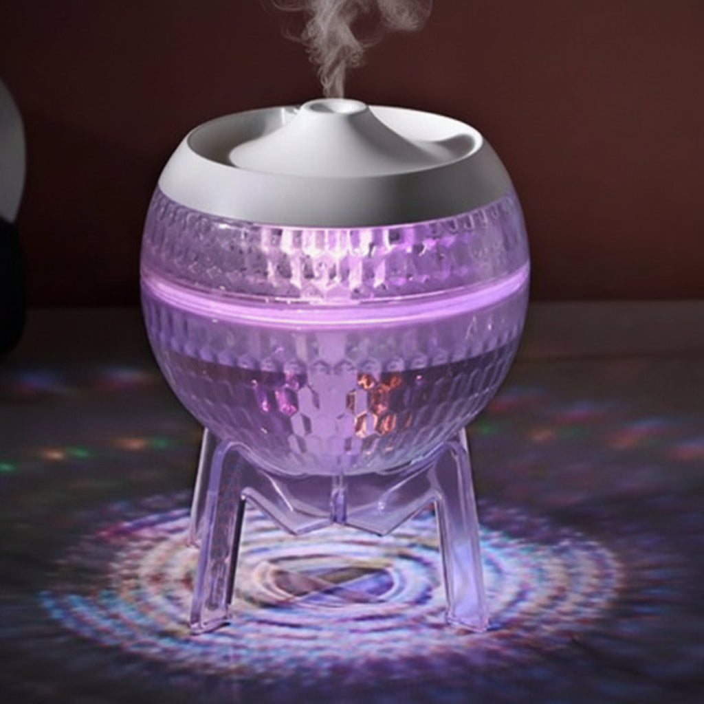 Mondo Planet™ – Difusor Transparente USB con Luz Cambiante