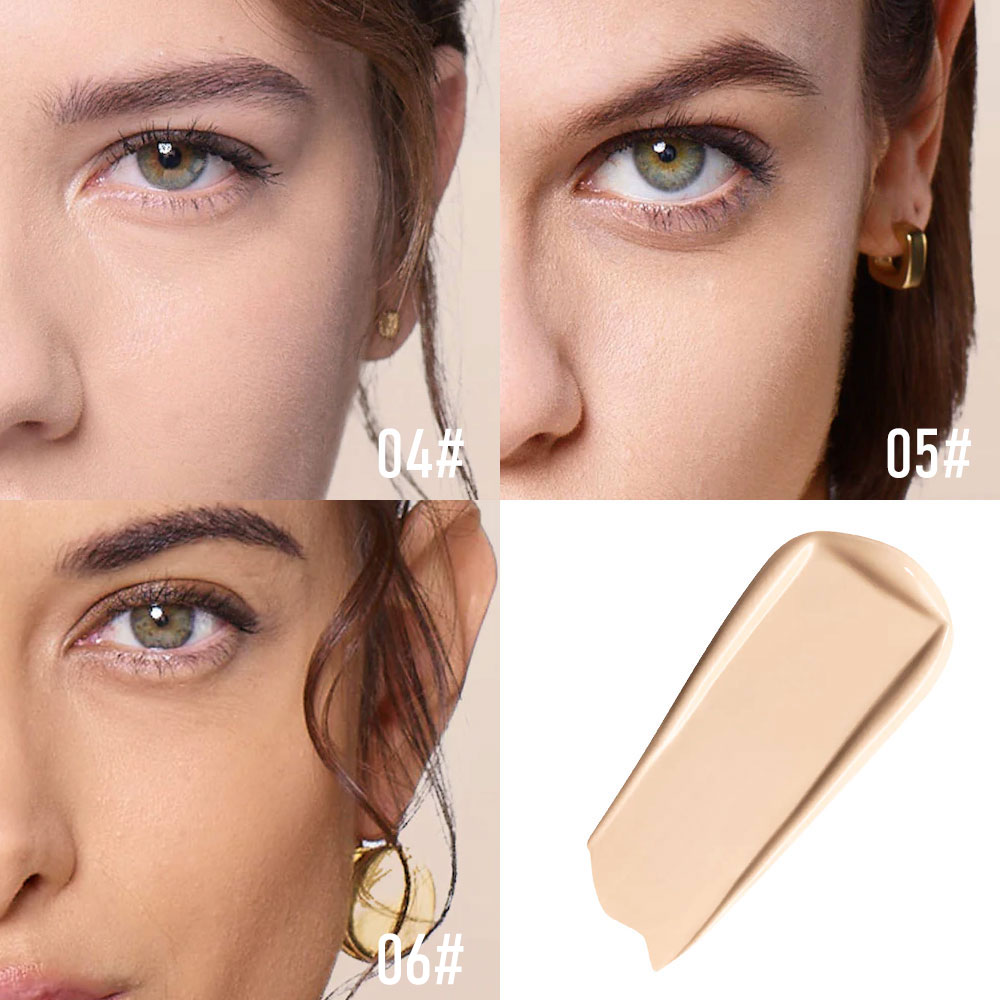 PHOFAY — Base de maquillaje líquida mate con protector solar SPF 30
