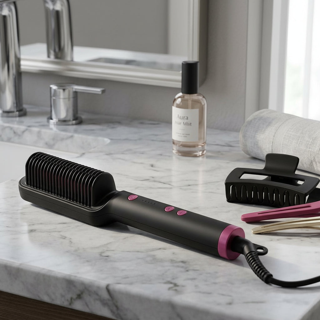 Cestrus™ – Escova Alisadora de Cerâmica Profissional