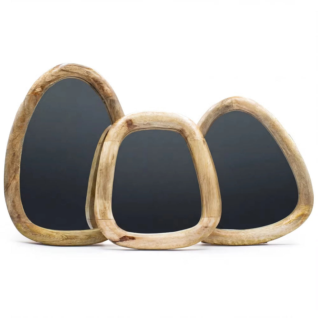 PebbleSet™ – Set de 3 Espejos con Forma de Guijarro