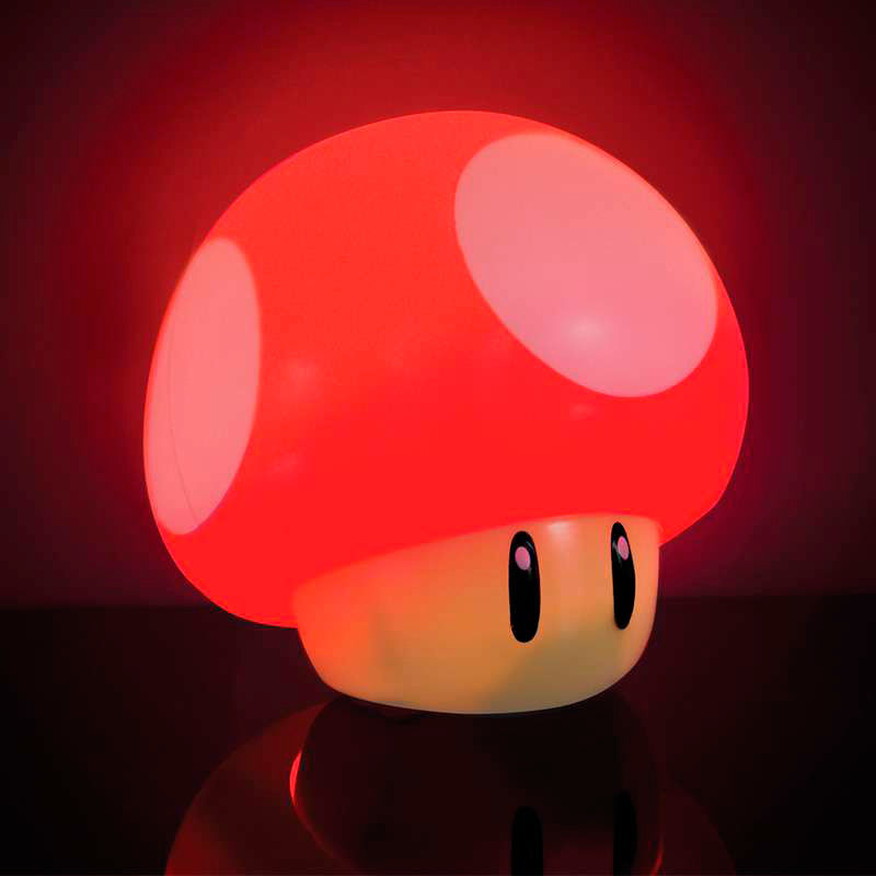 Power-Up Glow™ – Lámpara Mushroom con Sonido Super Mario · Nintendo®