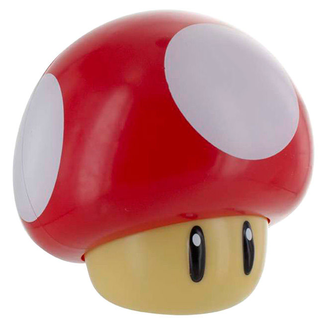 Power-Up Glow™ – Lámpara Mushroom con Sonido Super Mario · Nintendo®