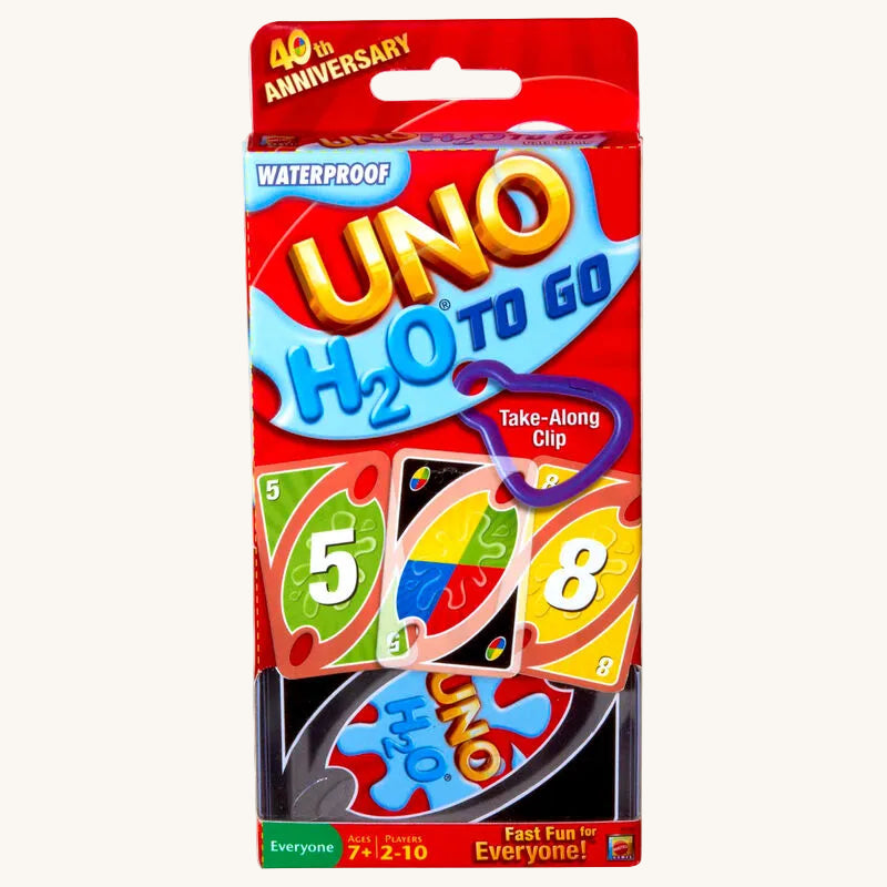 UNO AquaGo™ – Cartas Impermeables para Aventuras · Mattel®