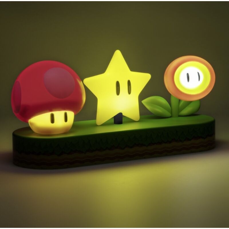 Power‑Up Icons™ – Lámpara de Ambiente Multimodo · Nintendo®