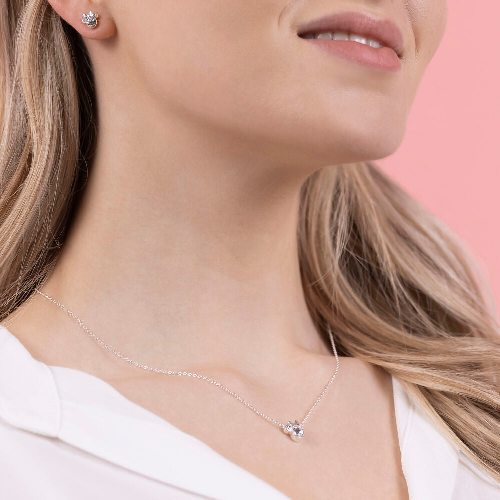Minnie Silver Collection™ – Set Colgante + Pendientes · Disney®