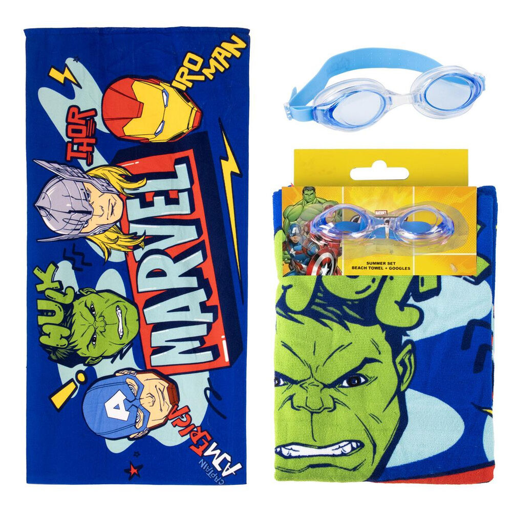 AVENGERS Swim Hero™ – Pack Infantil Toalla + Gafas Natación · Marvel®