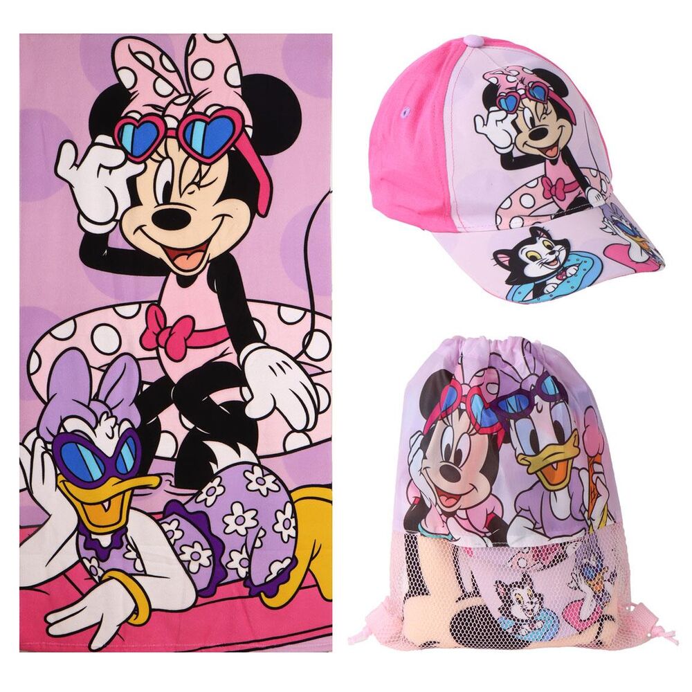 MINNIE Summer™ – Pack Infantil Playa Toalla + Mochila + Gorra · Disney®