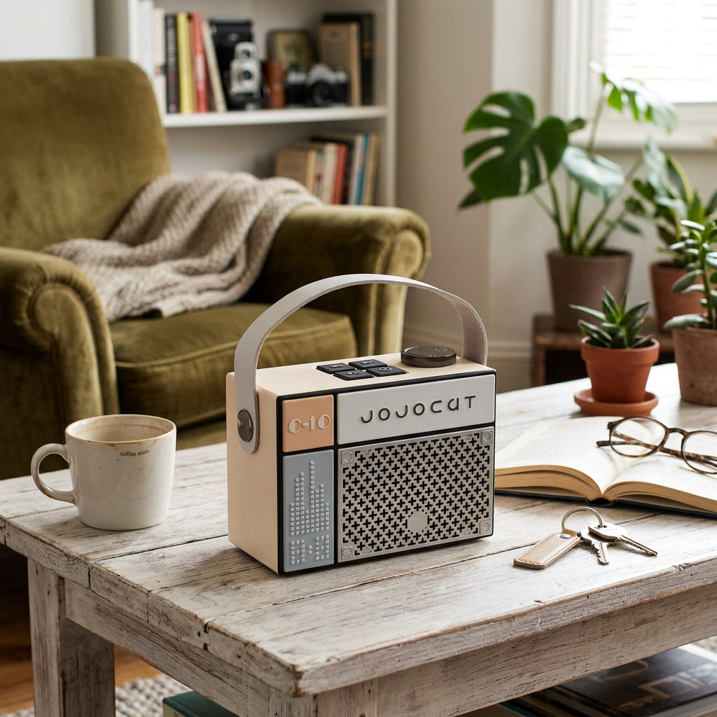 Jojocut C10™ – Altavoz Retro Portátil con Bluetooth 5.1 y Radio Vintage