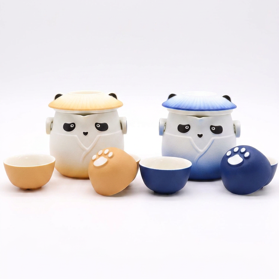 Panda Trio TeaSet™ – Tetera Panda + 3 Tazas