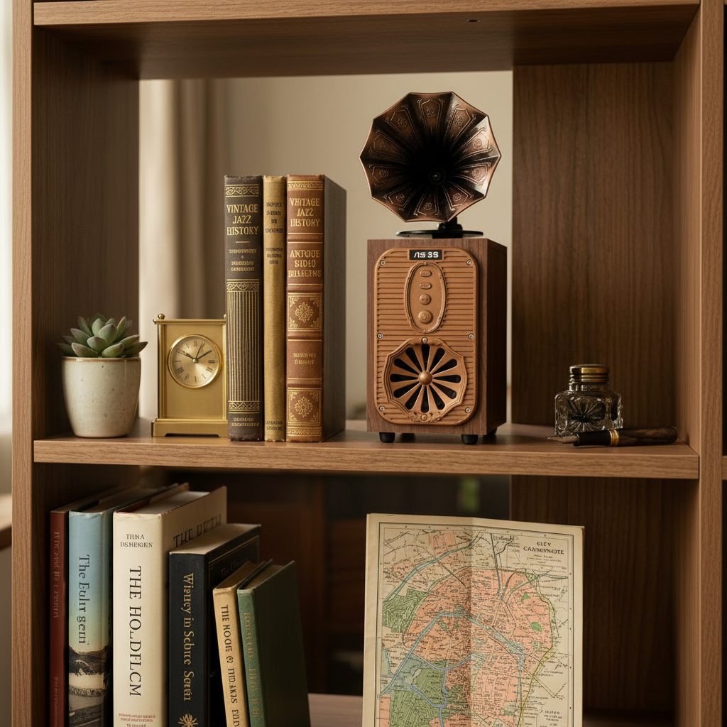 Grand PhonoSpeaker™ – Altavoz Retro Gramófono Extra Alto