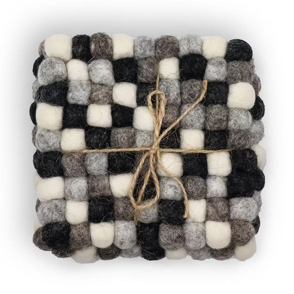 Posavasos FeltDots™ – Set de 4 piezas de Fieltro 10 cm