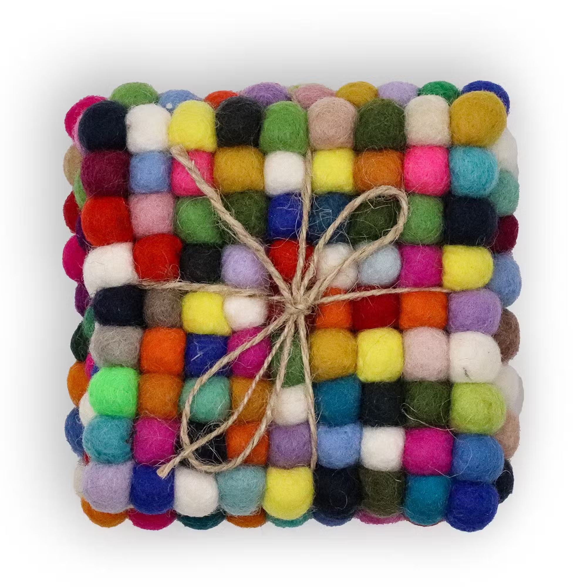 Posavasos FeltDots™ – Set de 4 piezas de Fieltro 10 cm