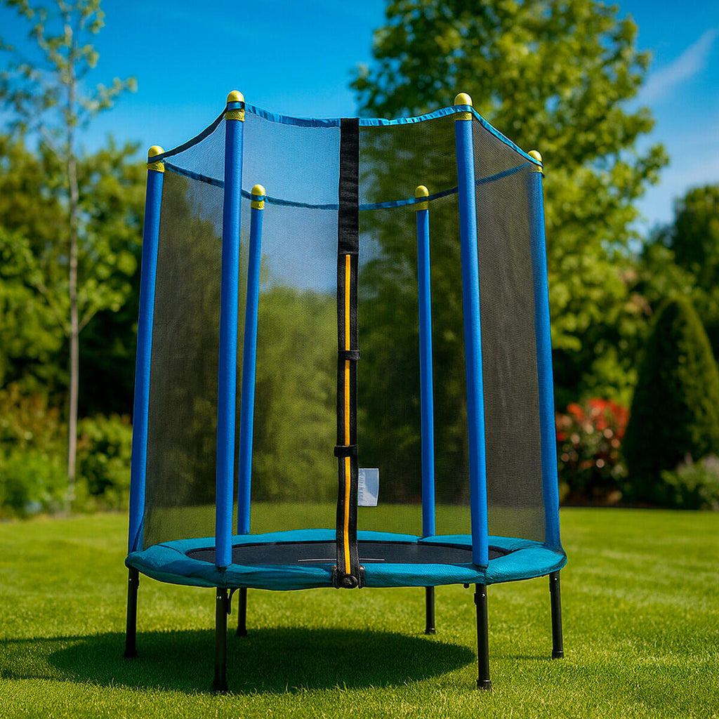 Zuply™ JumpSafe Kids – Cama Elástica Infantil con Red de Seguridad