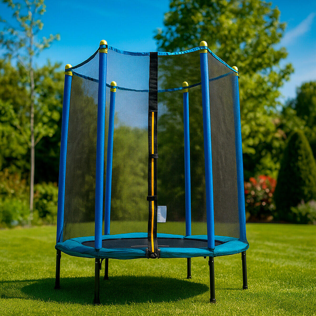 Zuply™ JumpSafe Kids – Cama Elástica Infantil con Red de Seguridad