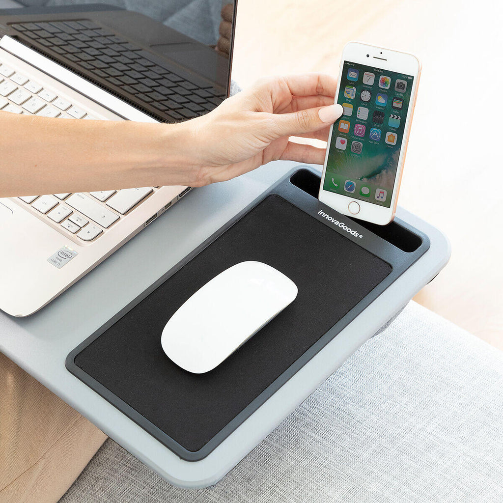 Deskion XL™ – Escritorio Portátil con Cojín Antideslizante