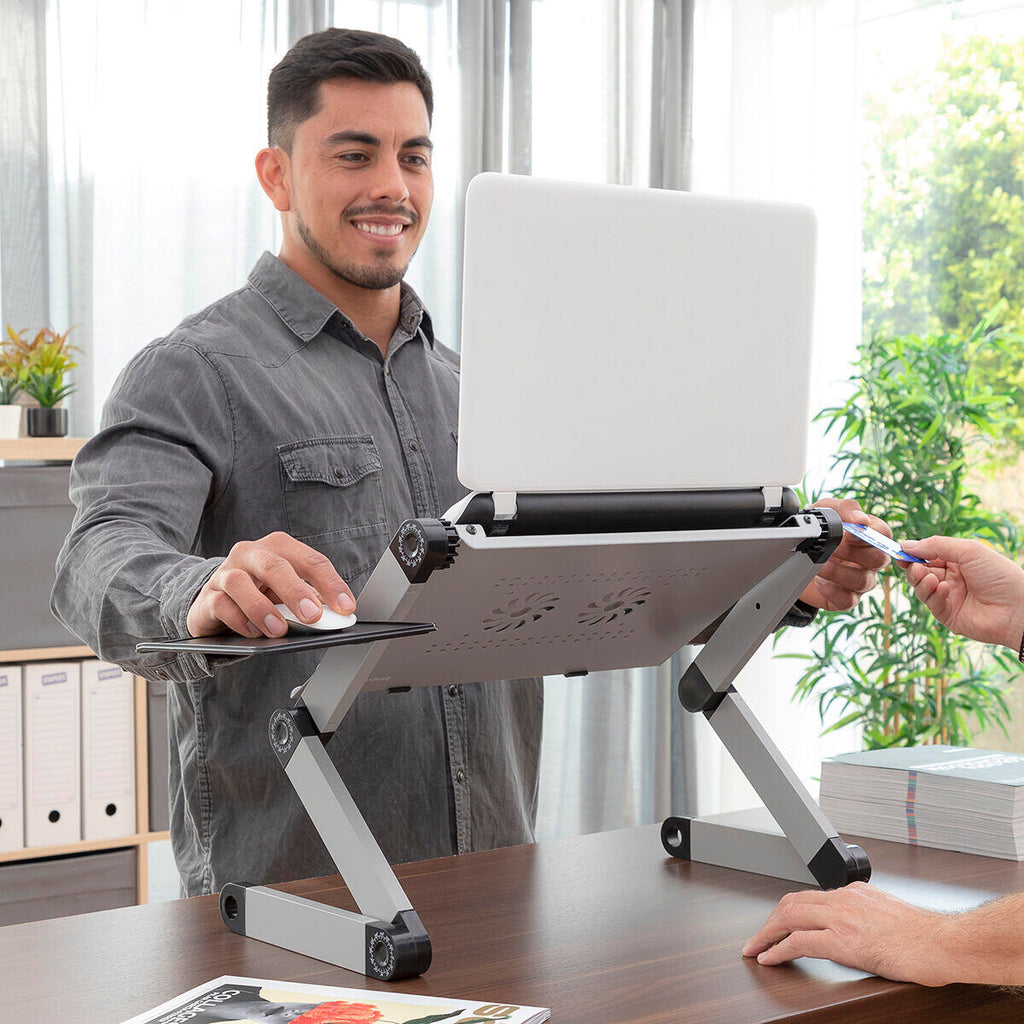 Mesa para portátil ajustável em várias posições Omnible InnovaGoods