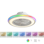 Nexory SkyFan™ – Ventilador de Techo con Luz LED RGB y Aspas Ocultas