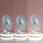 LumiBreeze™ – Ventilador Recargable con Luz LED