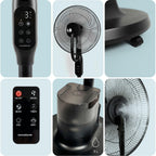 Sprair™ – Ventilador de Pie Nebulizador con Mando a Distancia