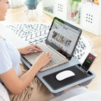 Deskion XL™ – Escritorio Portátil con Cojín Antideslizante
