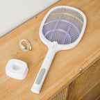 Elecfly™ – Raqueta Matainsectos Recargable con Luz UV 2 en 1