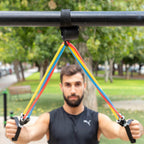 Rebainer™ – Conjunto de 5 Bandas de Resistência com Acessórios e Guia de Exercícios